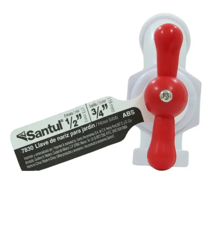 Llave de Nariz Plástica de 1/2" a 3/4" 1/4 Vuelta – Santul 7830