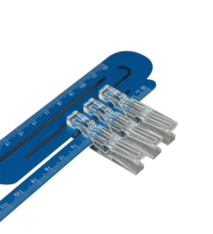 Mini pinzas transparentes para bolsas – pack 6 pzs