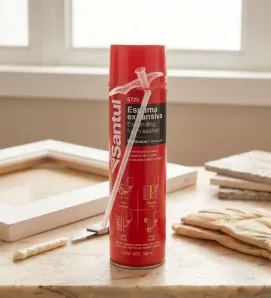 Espuma Expansiva de Poliuretano 500ml Beige – Santul 5725