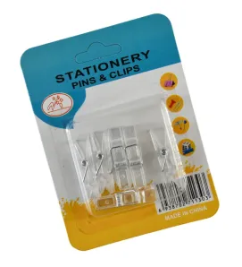 Mini pinzas transparentes para bolsas – pack 6 pzs