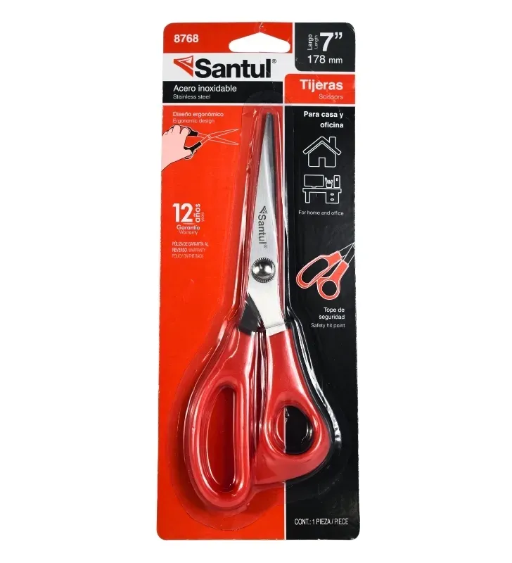 Tijera para Casa y Oficina de 7" Acero Inoxidable – Santul 8768