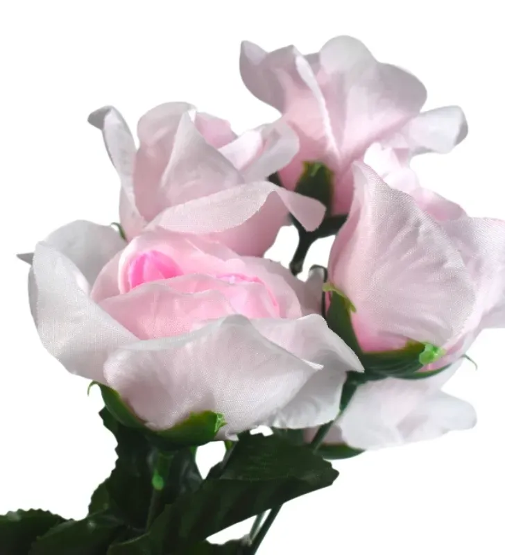 Ramo de Rosas Artificiales Rosado 5 Varas – Dekora G2030-P