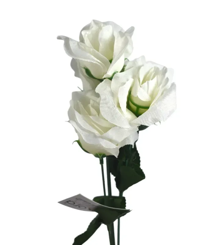 Ramo de Rosas Artificiales Crema 5 Varas – Dekora G2030-C