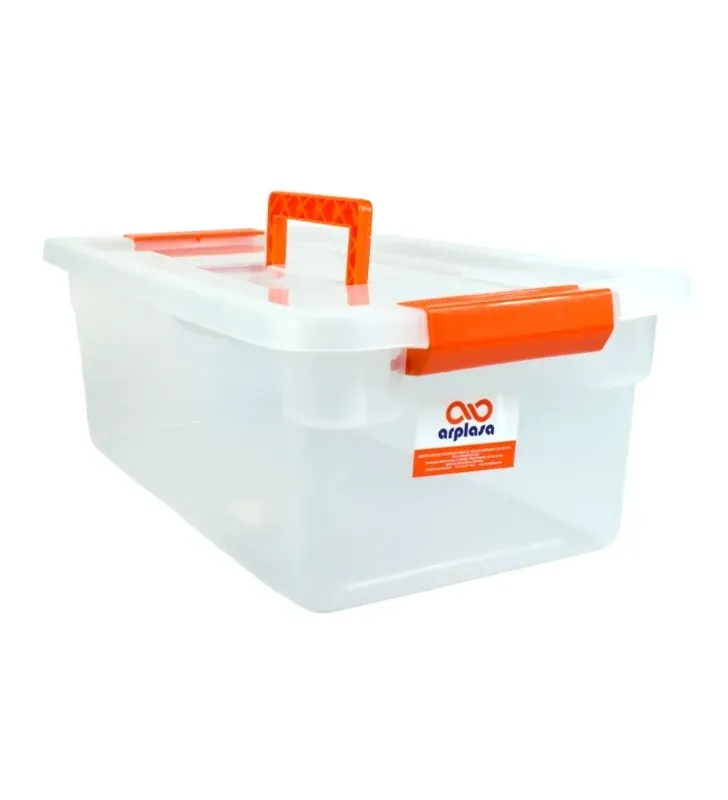 Caja Organizadora Grande con Asa y Grapas – Arplasa Multiusos
