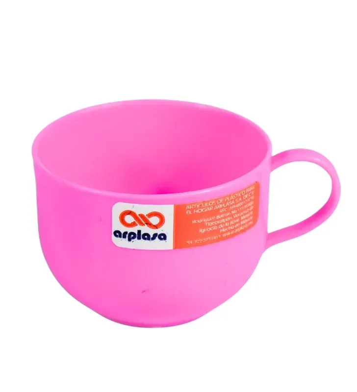 Taza Bolita de Plástico de Colores Reusable – Arplasa
