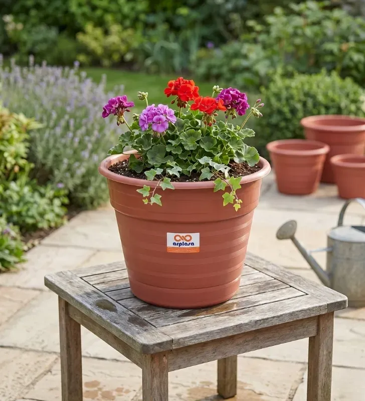 Macetón Mini Plástico Color Terracota – Arplasa Jardinería