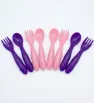 Set de Cubiertos Infantiles de Plástico 8 Pzs 9+ Meses – Arplasa
