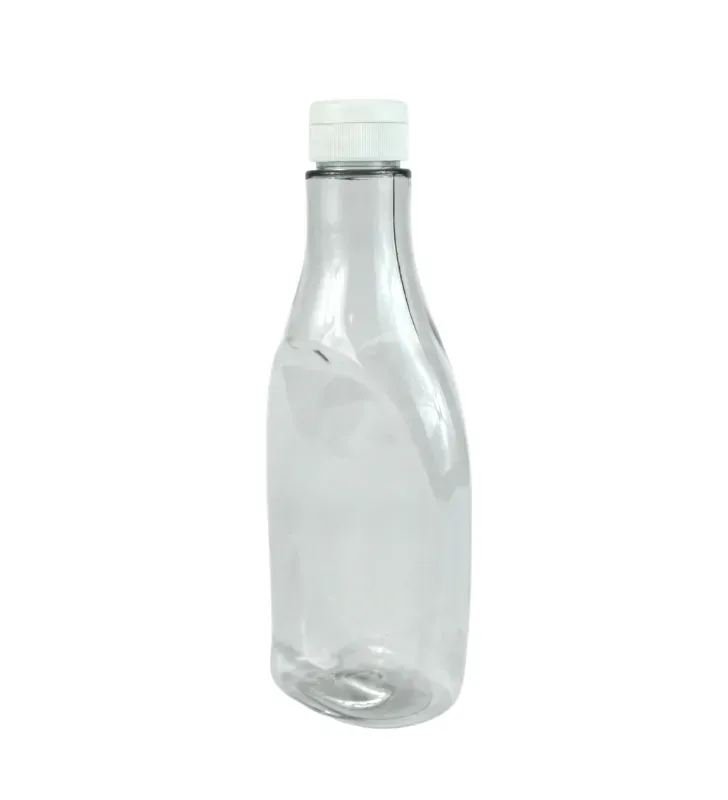 Botella de PET Cristal SQ Oval 500ml R-33 Tapa Flip Top – Plastika LB1B018