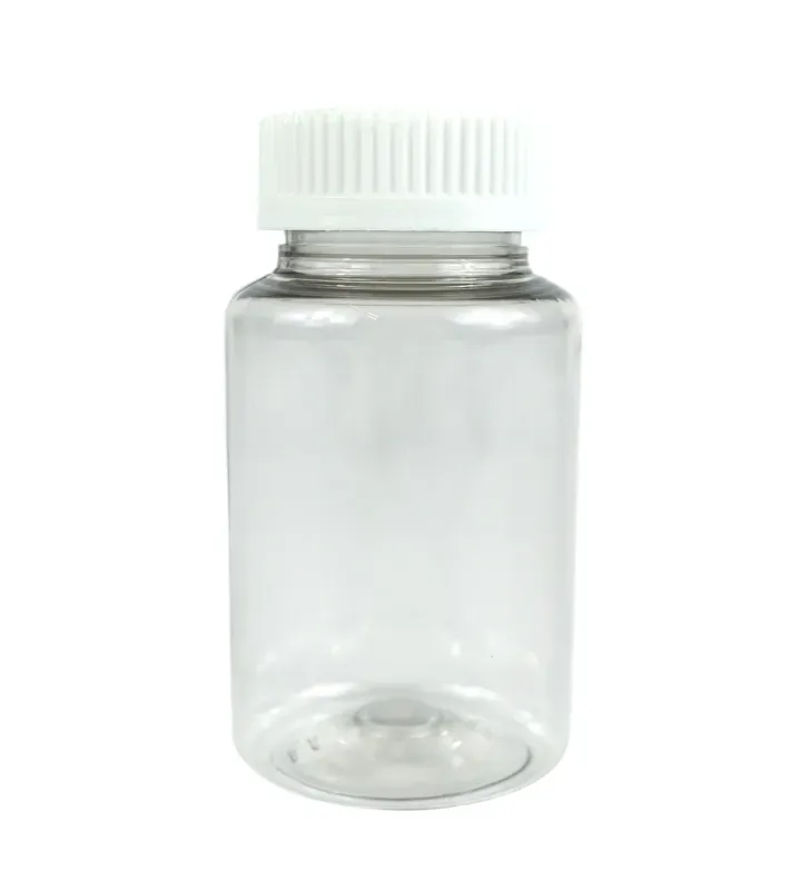 Tarro de PET Cristal 150g R-38 con Tapa de Seguridad – Plastika LT1B001