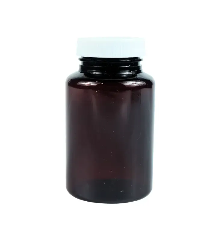 Tarro Pastillero de PET Ámbar 150g R-38 de Seguridad – Plastika LT1P003
