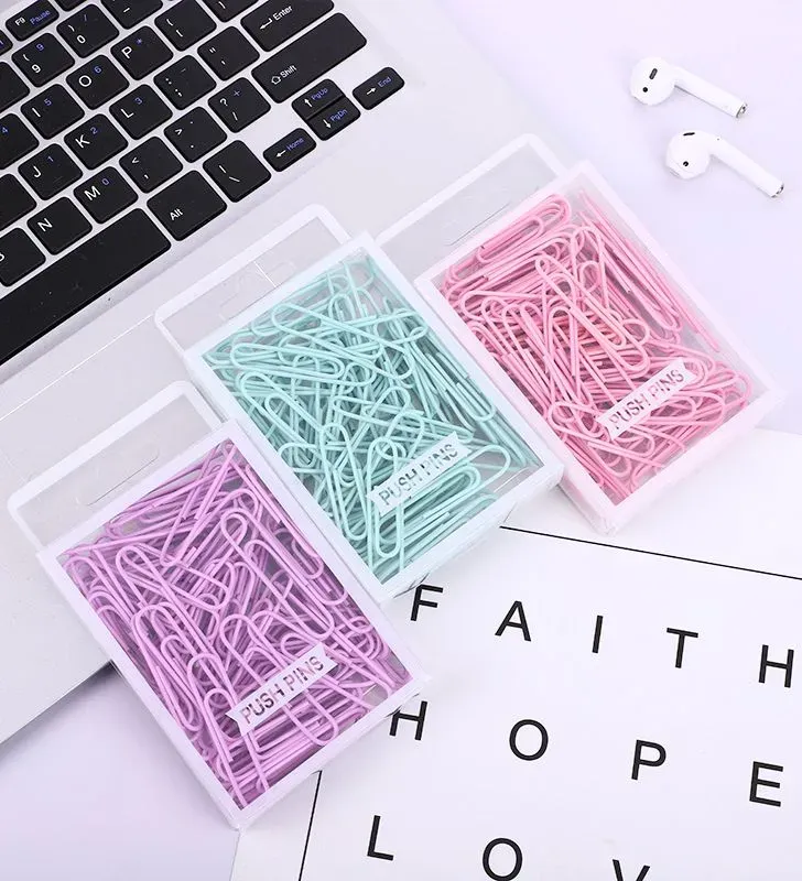 Clips metálicos pastel – pack colores suave