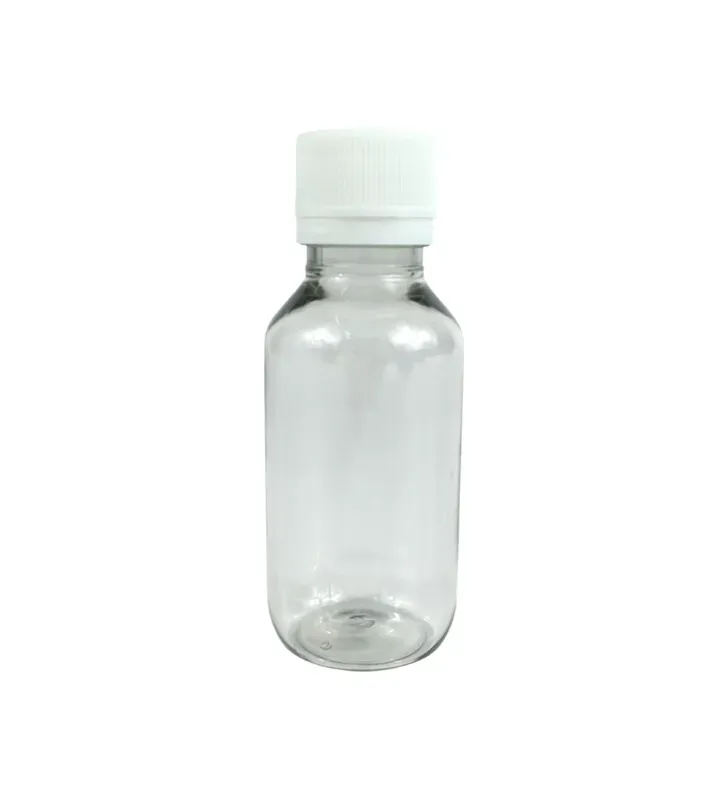 Botella Farmacéutica de PET Cristal 60ml R-24 con Cintillo – Plastika LB1B033
