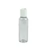 Botella Cilíndrica PET 60ml Cristal Tapa Disc-Top LB1B006 | Plastika