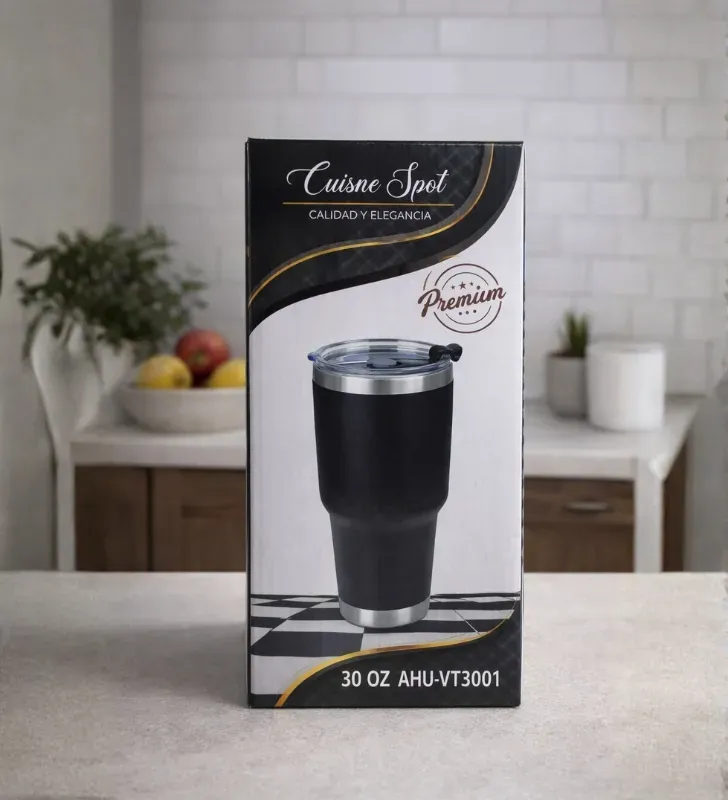 Termo 30 oz Cuisine Spot – Acero Inoxidable Gran Capacidad