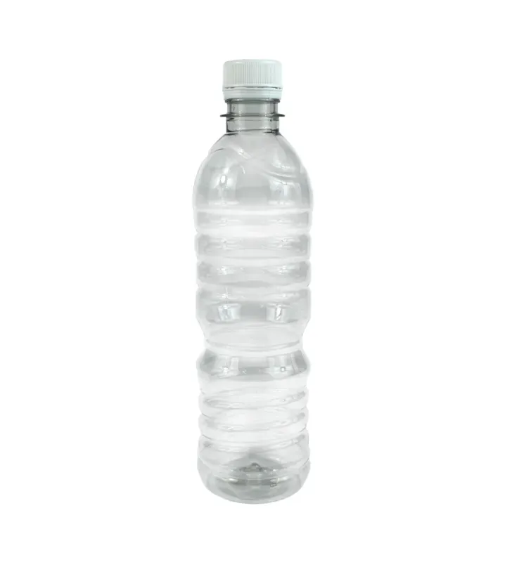 Botella Alta Anillada de PET Cristal 500ml R-28 con Cintillo – Plastika LB1B027