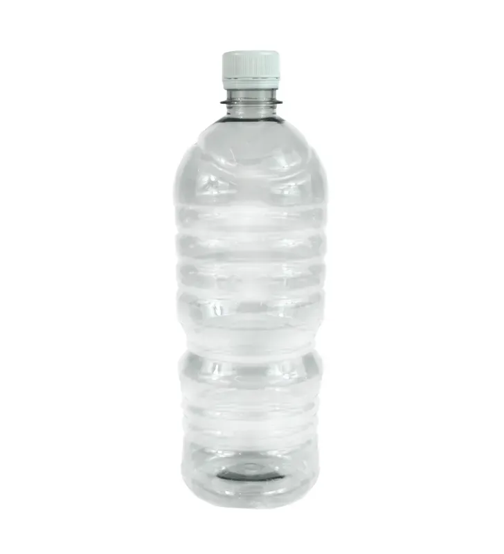 Botella Anillada de PET Cristal 1 Litro R-28 con Cintillo – Plastika LB1B086