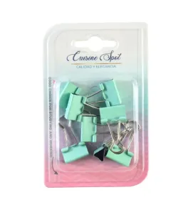 Clips binder colores surtidos – Pack 8 piezas