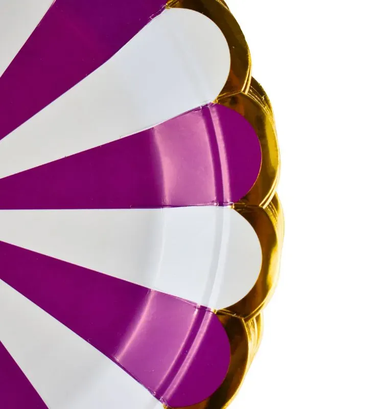 Platos cartón decorativo – pack 10 piezas 23 cm