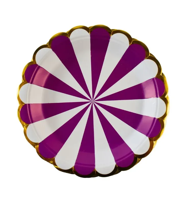 Platos cartón decorativo – pack 10 piezas 23 cm