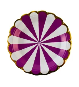 Platos cartón decorativo – pack 10 piezas 23 cm