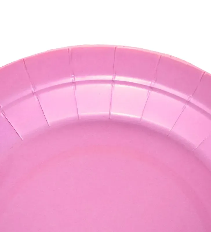 Platos de cartón colores sólidos – pack 10 piezas 18 cm