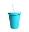 Vaso Sirena de Plástico 16oz con Tapa y Popote Yuliana – MX-716