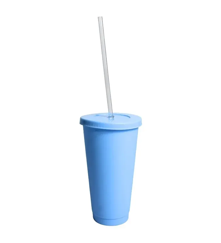 Vaso Sirena de Plástico 26oz con Tapa y Popote Yuliana – MX-726