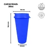 Vaso Capuchino de Plástico 26oz con Tapa Sin Derrames Yuliana – MX-626