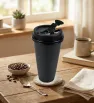 Vaso Capuchino de Plástico 26oz con Tapa Sin Derrames Yuliana – MX-626