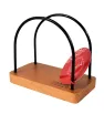 Servilletero Amatán de Madera y Alambre Negro Maps Hogar – MHO-0003