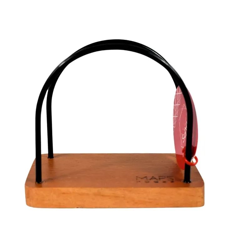 Servilletero Amatán de Madera y Alambre Negro Maps Hogar – MHO-0003