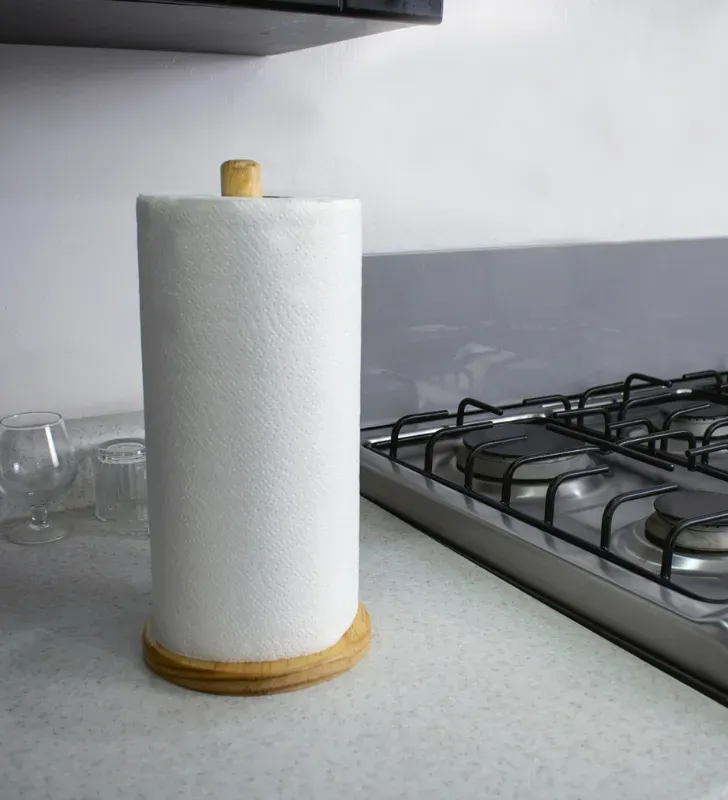 Porta Rollo de Cocina Madero de Madera Natural Maps Hogar – MHO-0150