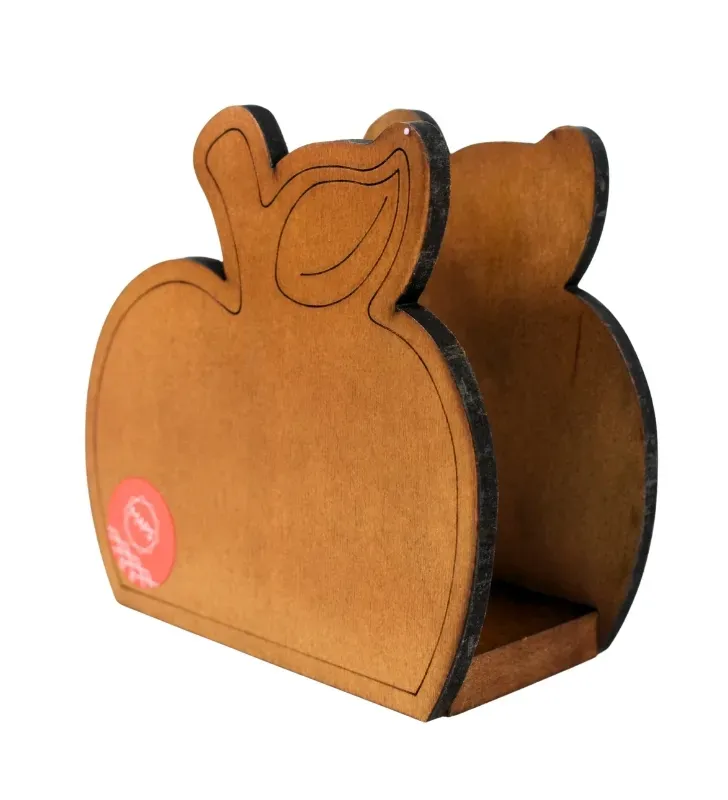 Servilletero Manzana de Madera Natural Maps Hogar – MHO-0026