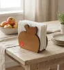 Servilletero Manzana de Madera Natural Maps Hogar – MHO-0026
