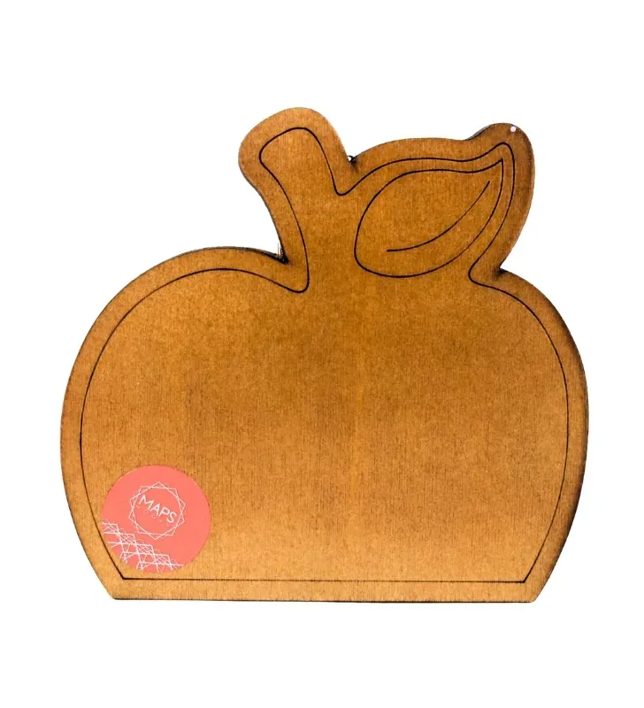 Servilletero Manzana de Madera Natural Maps Hogar – MHO-0026