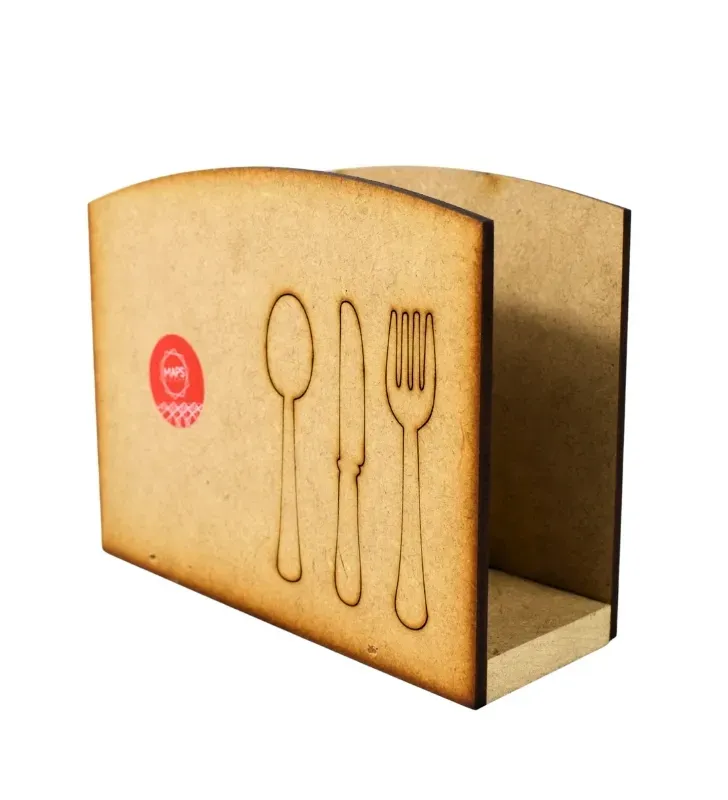 Servilletero Cubiertos de Madera Natural Maps Hogar – MHO-0062