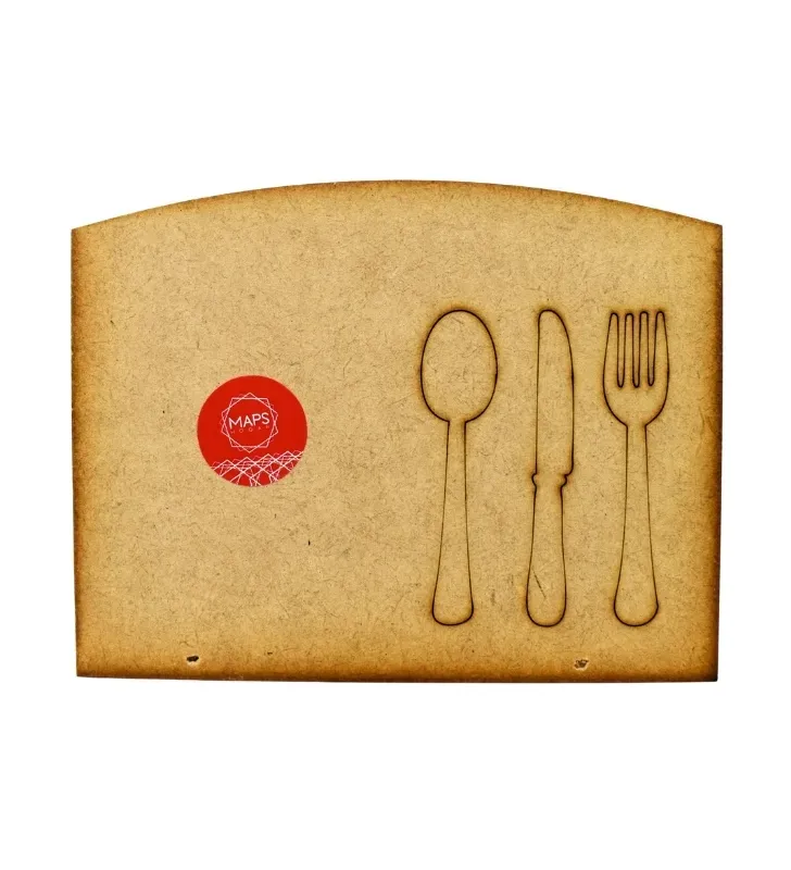Servilletero Cubiertos de Madera Natural Maps Hogar – MHO-0062