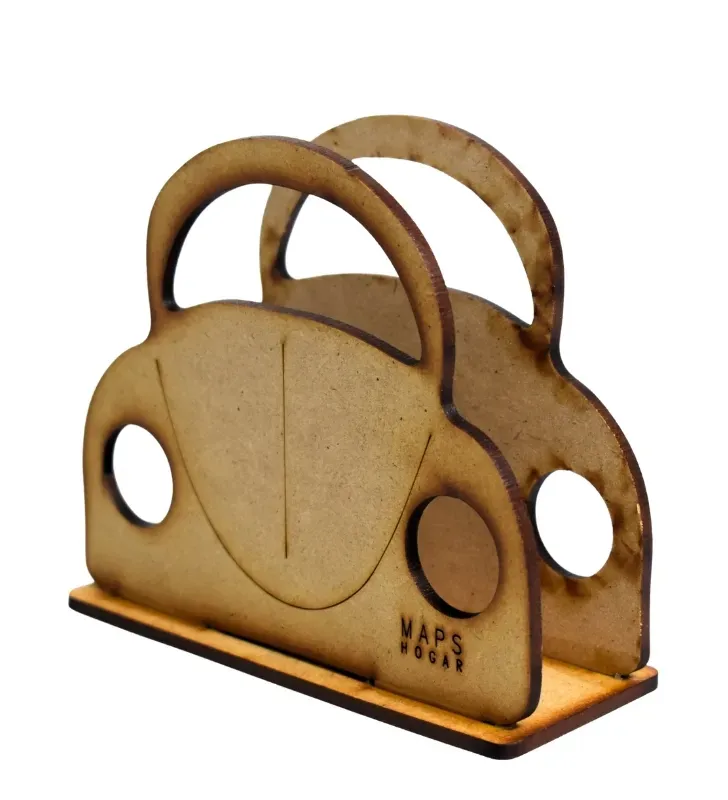 Servilletero Vocho de Madera Natural Maps Hogar – MHO-0065