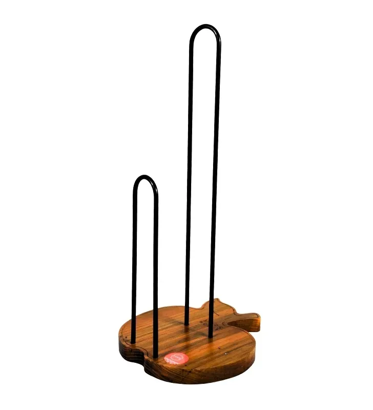 Porta Rollo de Cocina Manzana de Madera y Metal – Maps Hogar MHO-0103