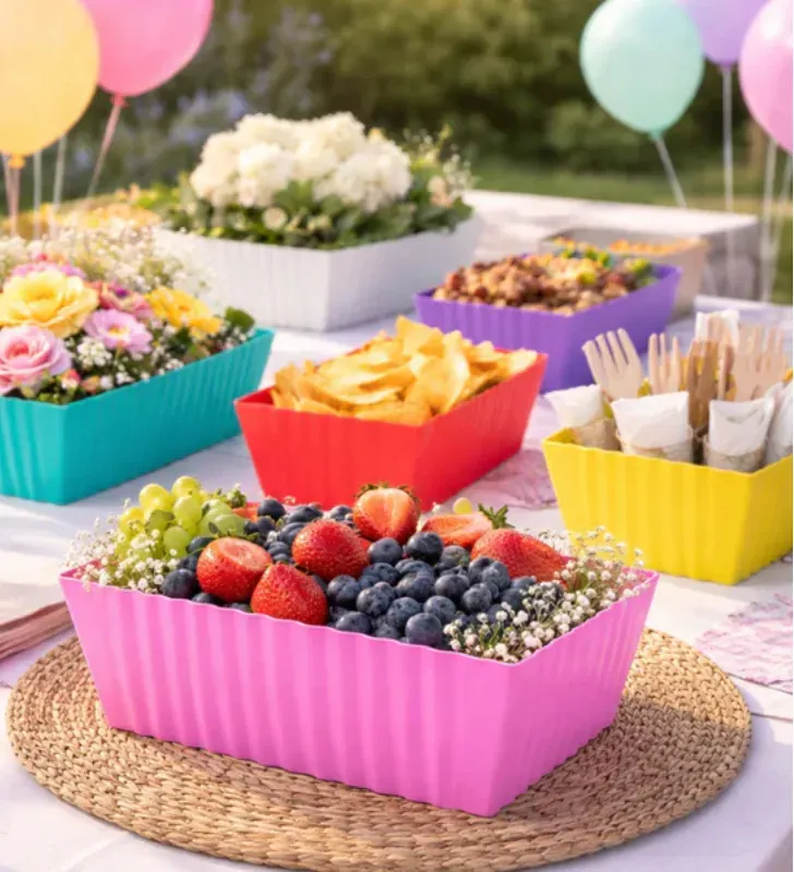 Base Rectangular Grande para Fiesta No. 4 Yuliana 2600ml – MX-531