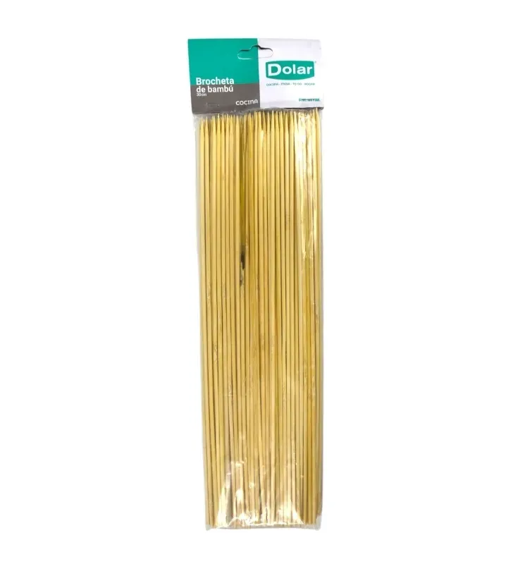 Brocheta de Bambú 30cm Yuliana 100 Piezas – M-100008