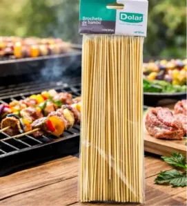 Brocheta de Bambú 30cm Yuliana 100 Piezas – M-100008