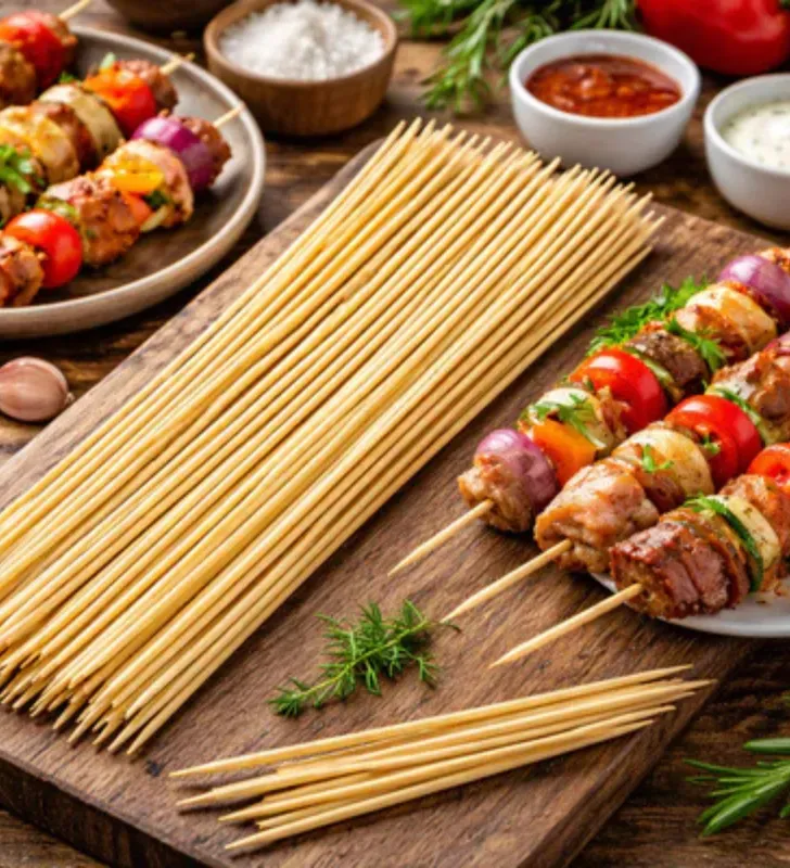Brocheta de Bambú 30cm Yuliana 100 Piezas – M-100008