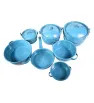 Batería de Cocina Peltre Premier 7/3 Azul Turquesa Prodesa