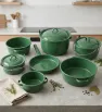 Batería de Cocina Peltre Premier 7/3 Verde Esmeralda Prodesa
