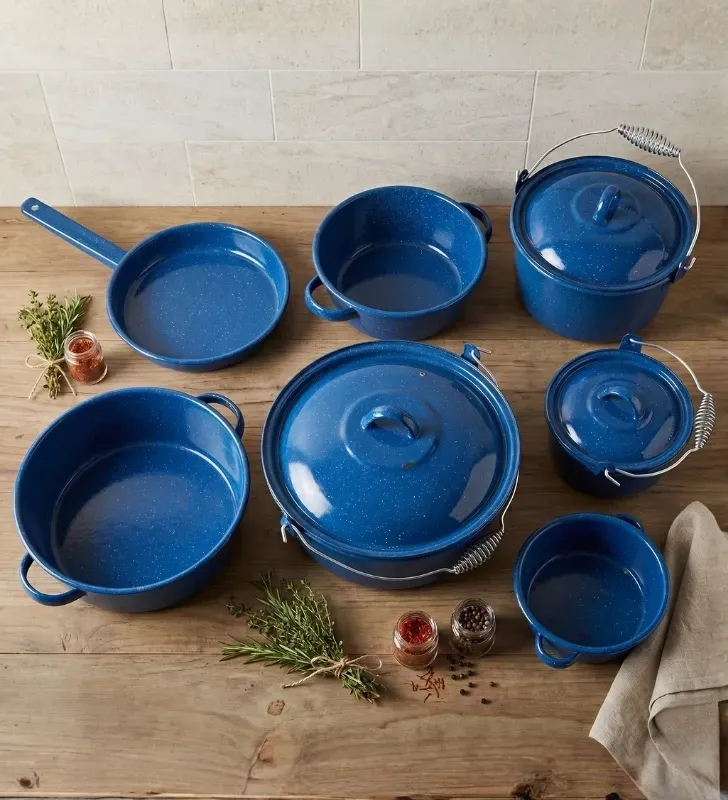 Batería de Cocina Peltre Premier 7/3 Azul Zafiro Prodesa