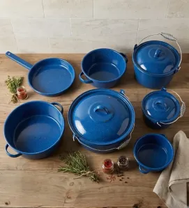 Batería de Cocina Peltre Premier 7/3 Azul Zafiro Prodesa