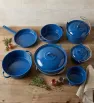 Batería de Cocina Peltre Premier 7/3 Azul Zafiro Prodesa