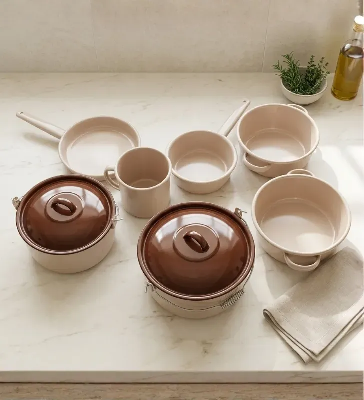 Batería de Cocina Peltre Teresita Coral Prodesa – Acero Vitrificado