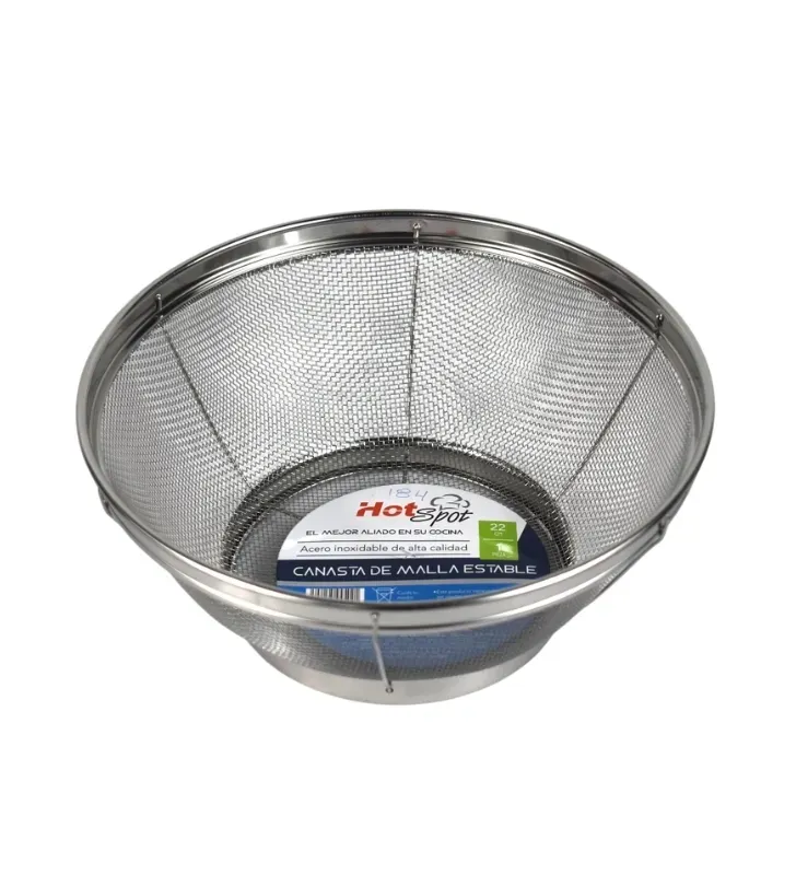 Canasta Estable de Acero Inoxidable No. 22 Hot Spot – Z502